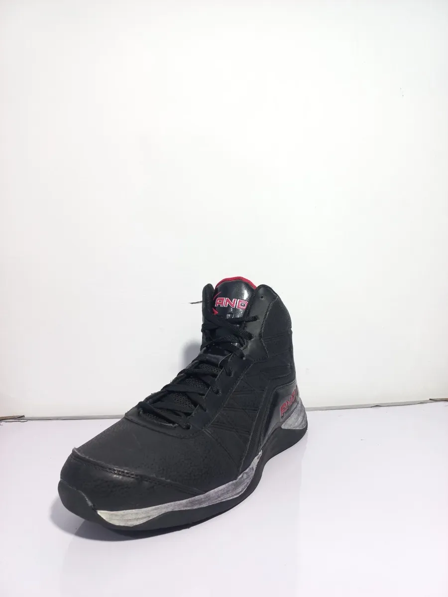 AND1 ATHLETIC BLACK WHITE TRIM SHOE & LACE CLOSURE-3